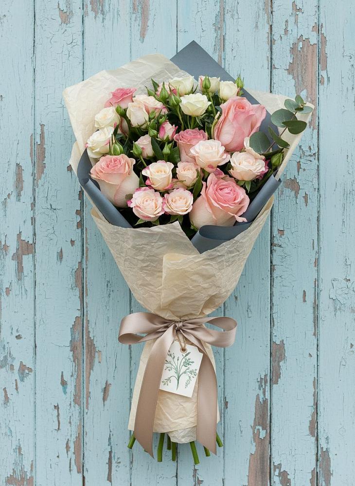 Букет нежный и розовый в Сухиничах Букет цветов из: Розы в Сухиничах