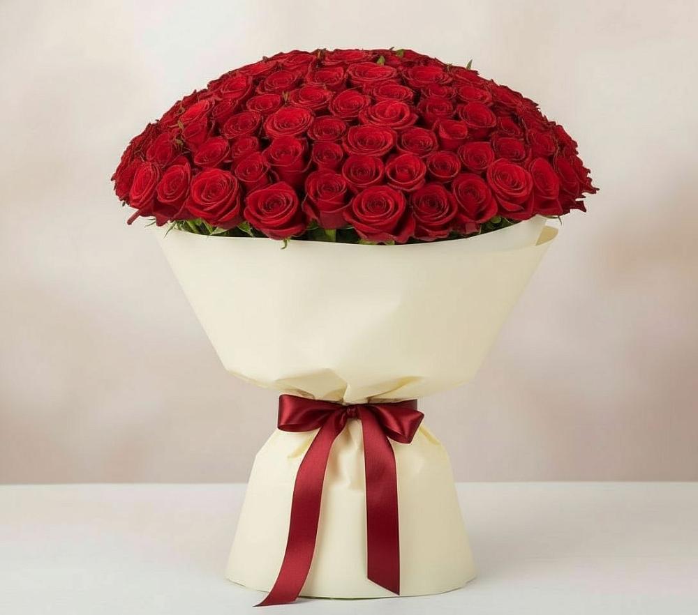 101 Красная роза Милано в Сухиничах Букет 101 Красная роза Милано в Сухиничах