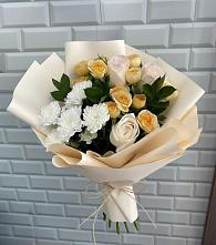 Букет цветочный вальс #REPLACE_PRED# Сухиничах Букет цветов из:  Розы и Хризантемы #REPLACE_PRED# Сухиничах