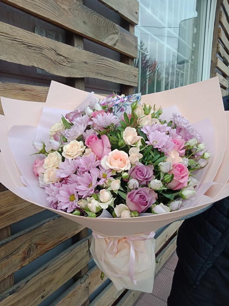 Букет фея в Сухиничах Букет цветов из: Розы и Хризантемы в Сухиничах