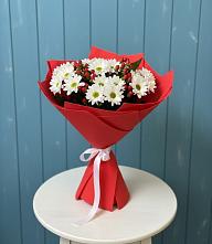 Букет ягоды на снегу в Сухиничах Букет цветов из:  Хризантемы в Сухиничах