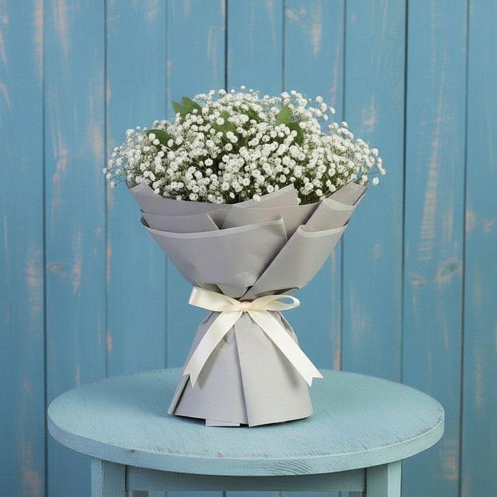 Букет Белые гипсофилы в Сухиничах Букет цветов из: Гипсофила в Сухиничах