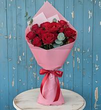 Букет красный бархат в Сухиничах Букет цветов из:  Розы в Сухиничах