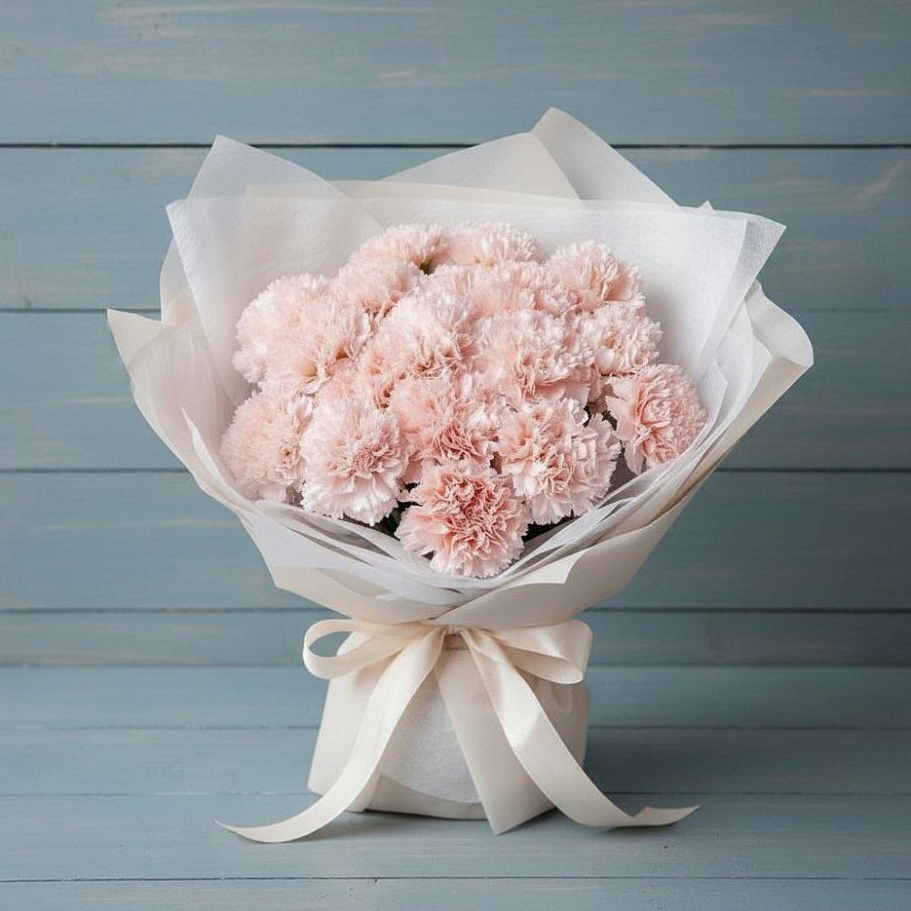 Букет розовые гвоздики в Сухиничах Букет цветов из: Гвоздики в Сухиничах