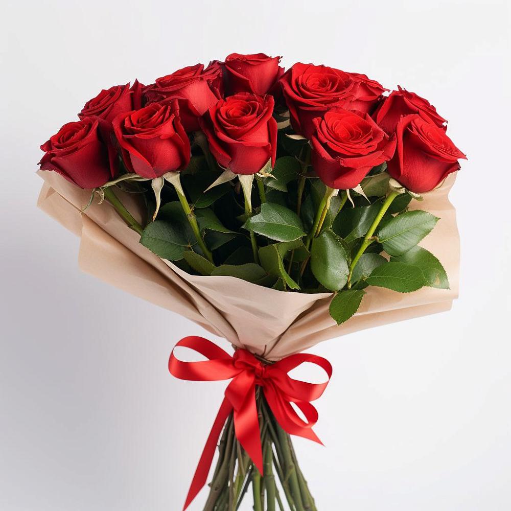 11 Красных роз Эдлесс Лав в Сухиничах Букет 11 Красных роз Эдлесс Лав в Сухиничах