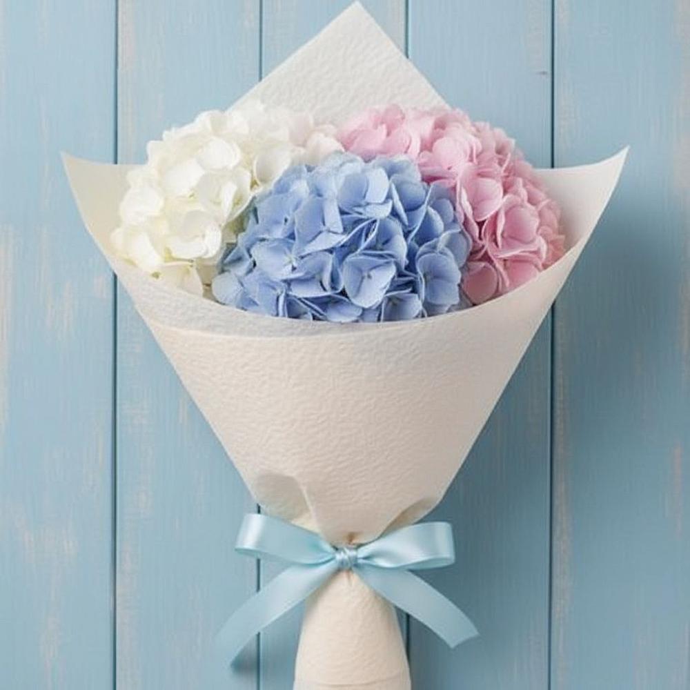 Букет Нежная гортензия в Сухиничах Букет цветов из: Гортензия в Сухиничах