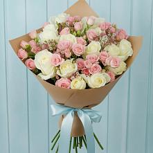 Букет романтичный подарок в Сухиничах Букет цветов из:  Розы в Сухиничах