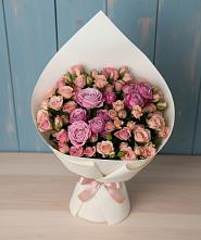 Букет Нежная розовость в Сухиничах Букет цветов из:  Розы в Сухиничах