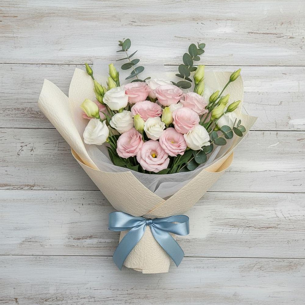 Букет шампанское в Сухиничах Букет цветов из: Лизиантусы в Сухиничах